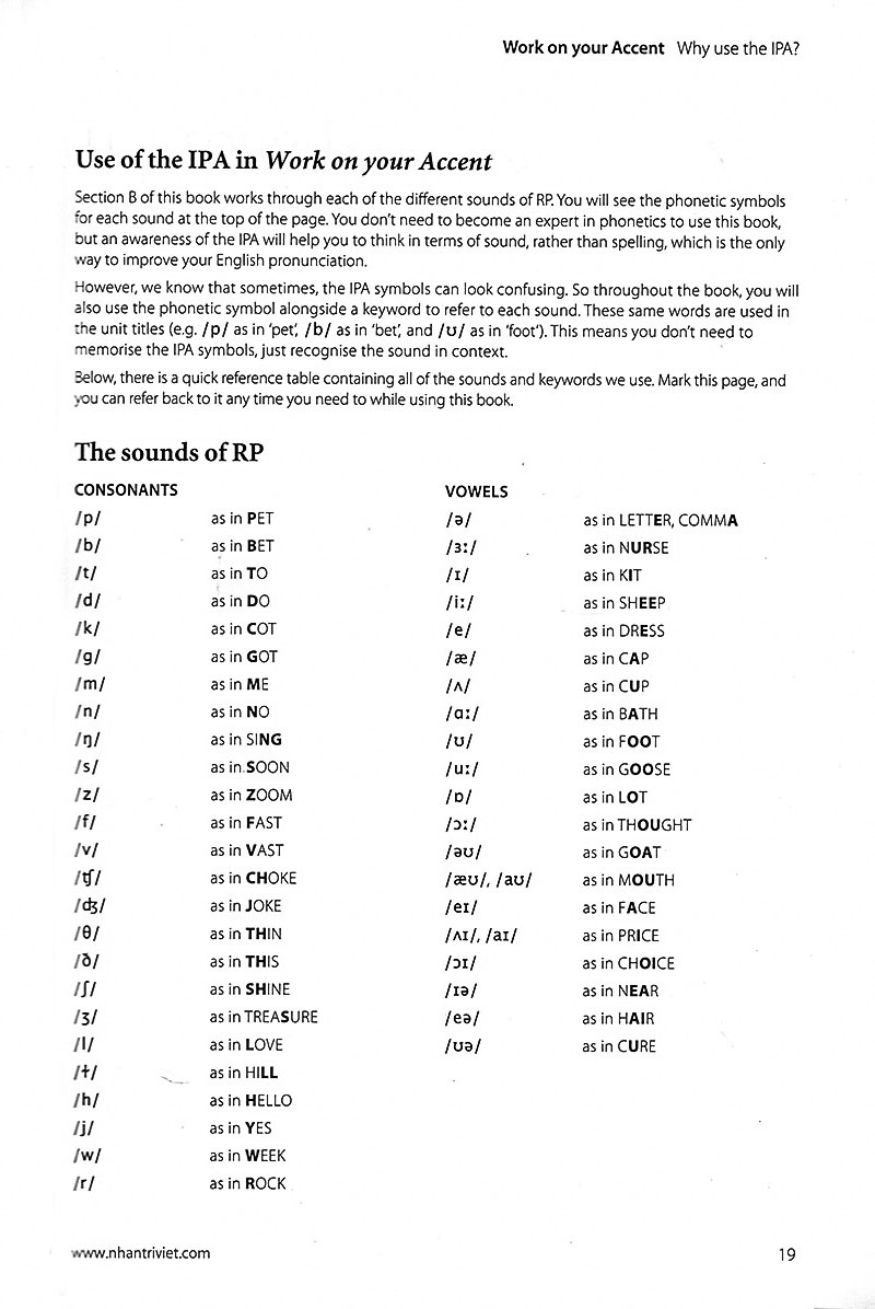 collins work on your accent - Ảnh 14