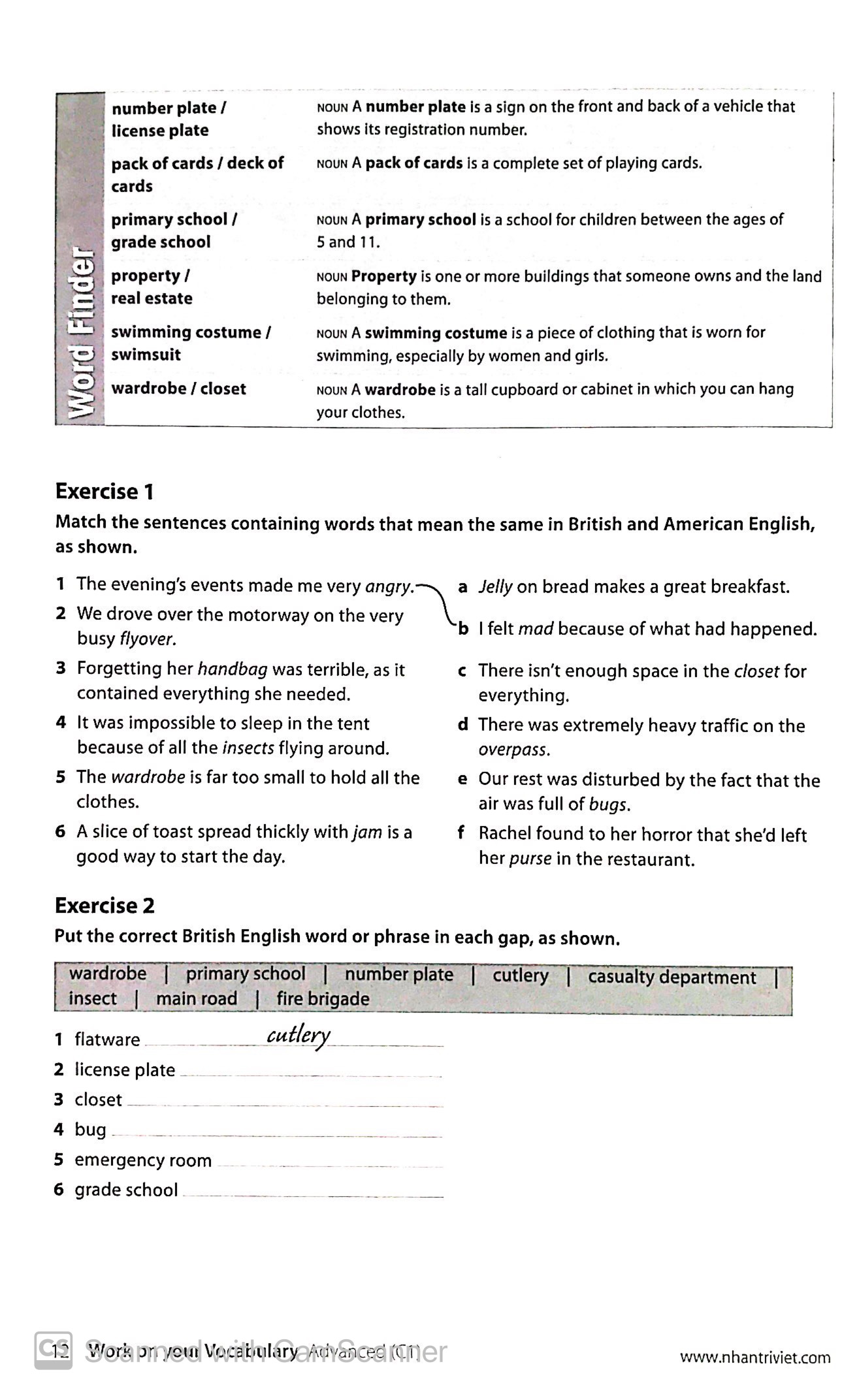 collins work on your vocabulary - advanced c1 - Ảnh 5