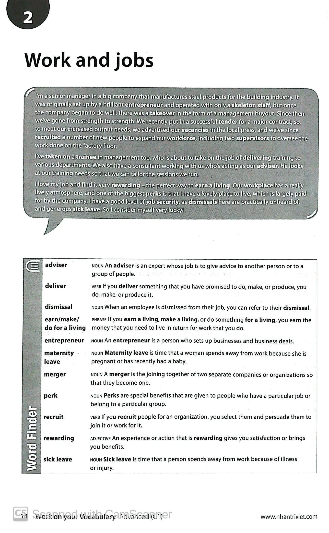 collins work on your vocabulary - advanced c1 - Ảnh 7