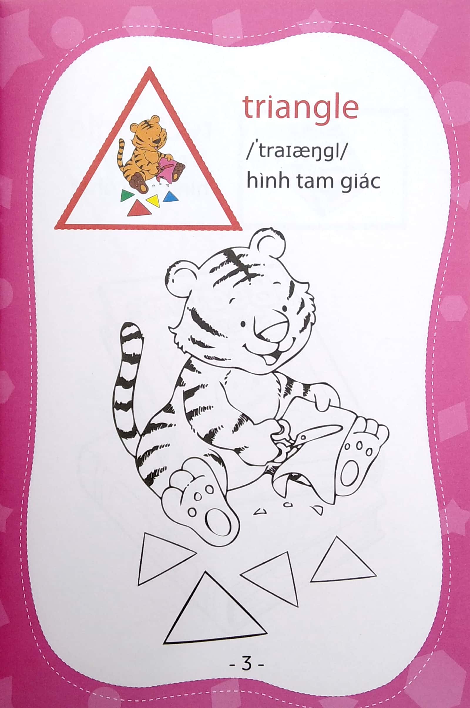 coloring book - tập tô màu - hình dạng (tái bản 2020) - Ảnh 6