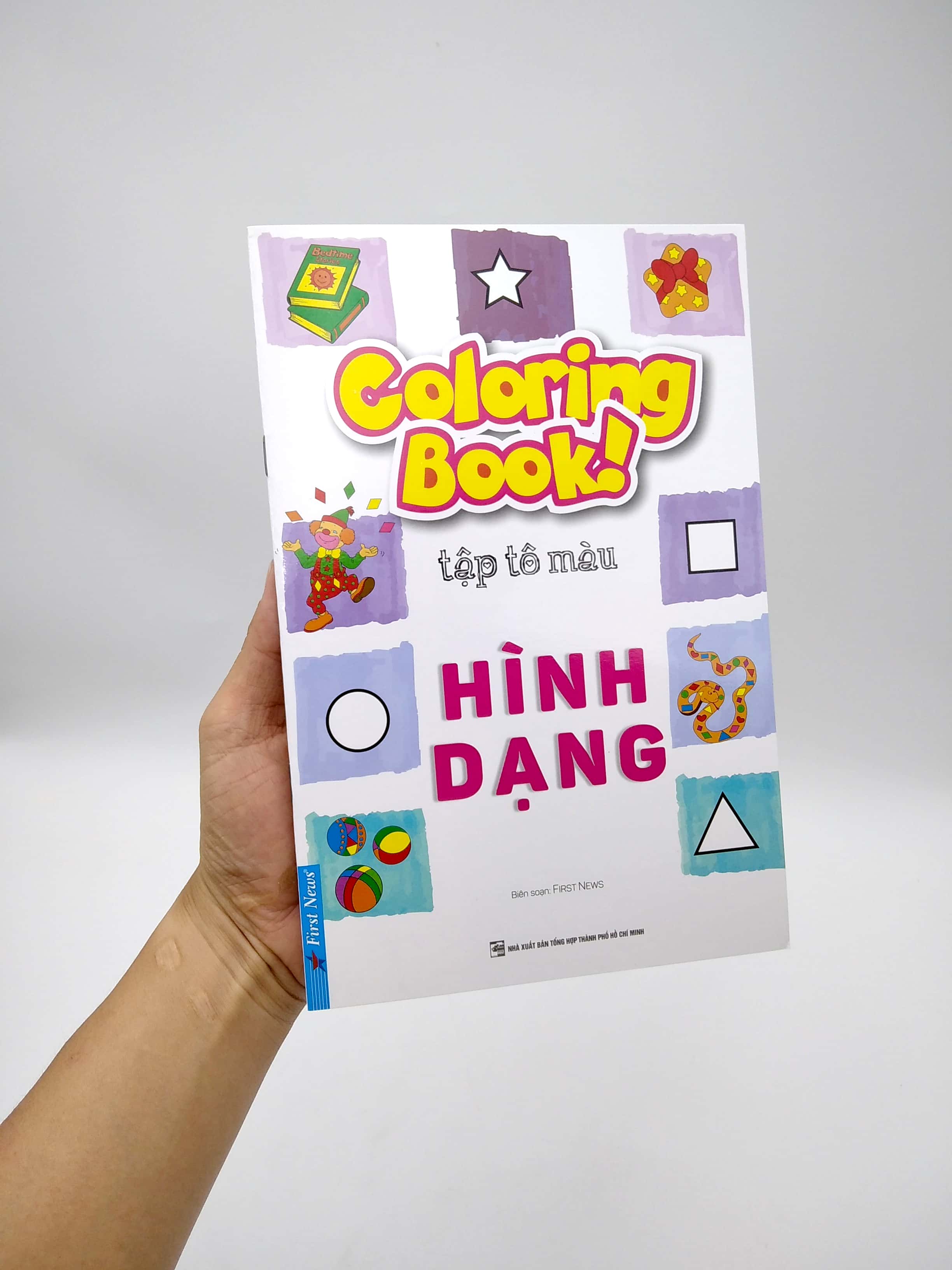 coloring book - tập tô màu - hình dạng (tái bản 2020) - Ảnh 8
