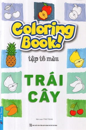 coloring book - tập tô màu - trái cây - Ảnh 3