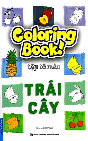coloring book - tập tô màu - trái cây - Ảnh 4