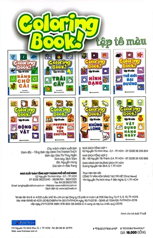 coloring book - tập tô màu - trái cây - Ảnh 8