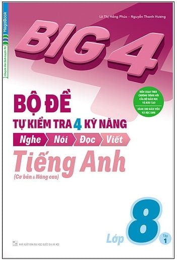 combo big 4 - bộ đề tự kiểm tra 4 kỹ năng nghe - nói - đọc - viết (cơ bản và nâng cao) tiếng anh lớp 8 (bộ 2 cuốn) - Ảnh 2