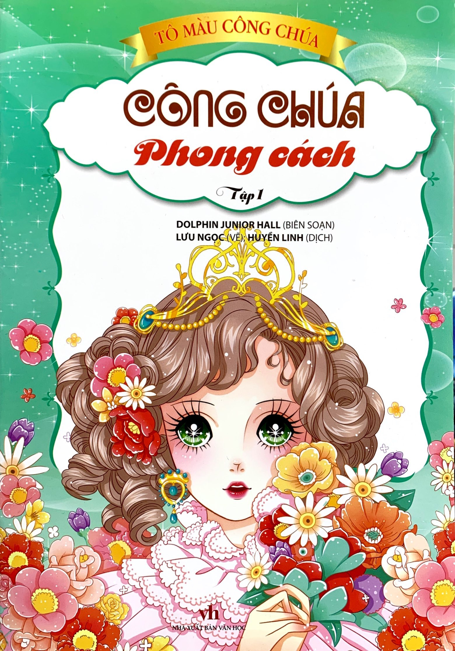 combo bộ 02 sách tô màu công chúa phong cách kèm bút sáp màu - Ảnh 2