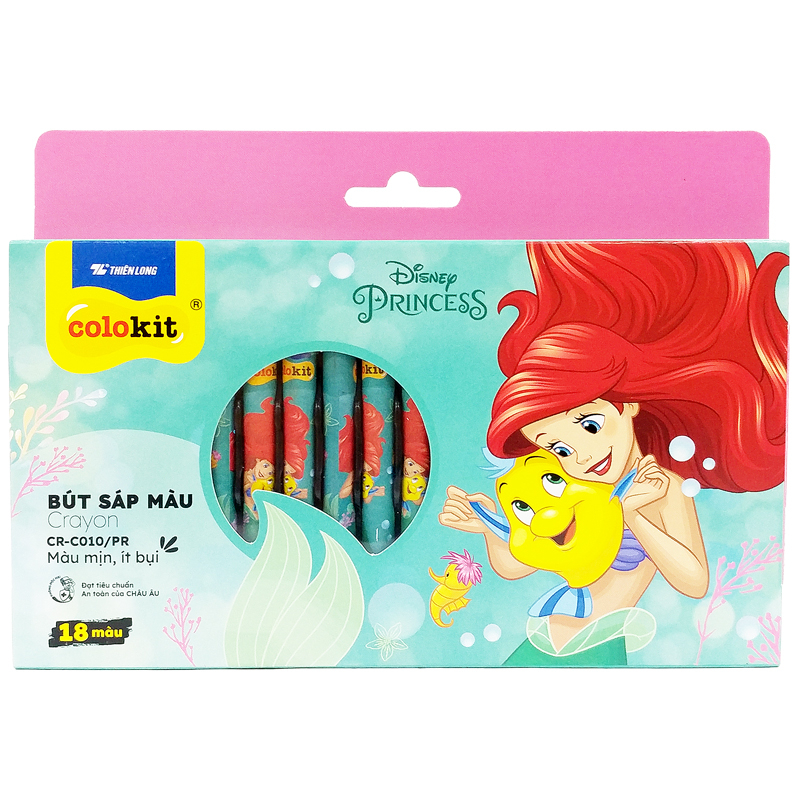 combo bộ 02 sách tô màu công chúa phong cách kèm bút sáp màu - Ảnh 4