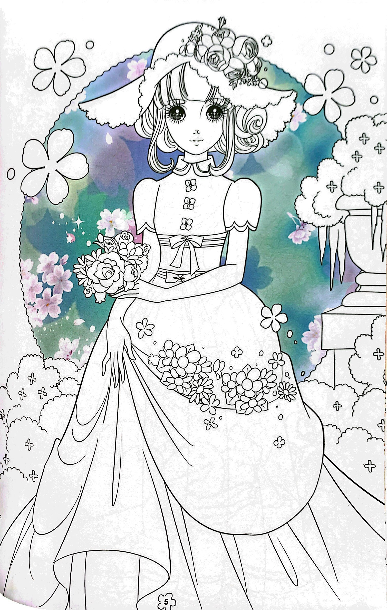 combo bộ 02 sách tô màu công chúa tinh nghịch kèm bút sáp màu - Ảnh 3