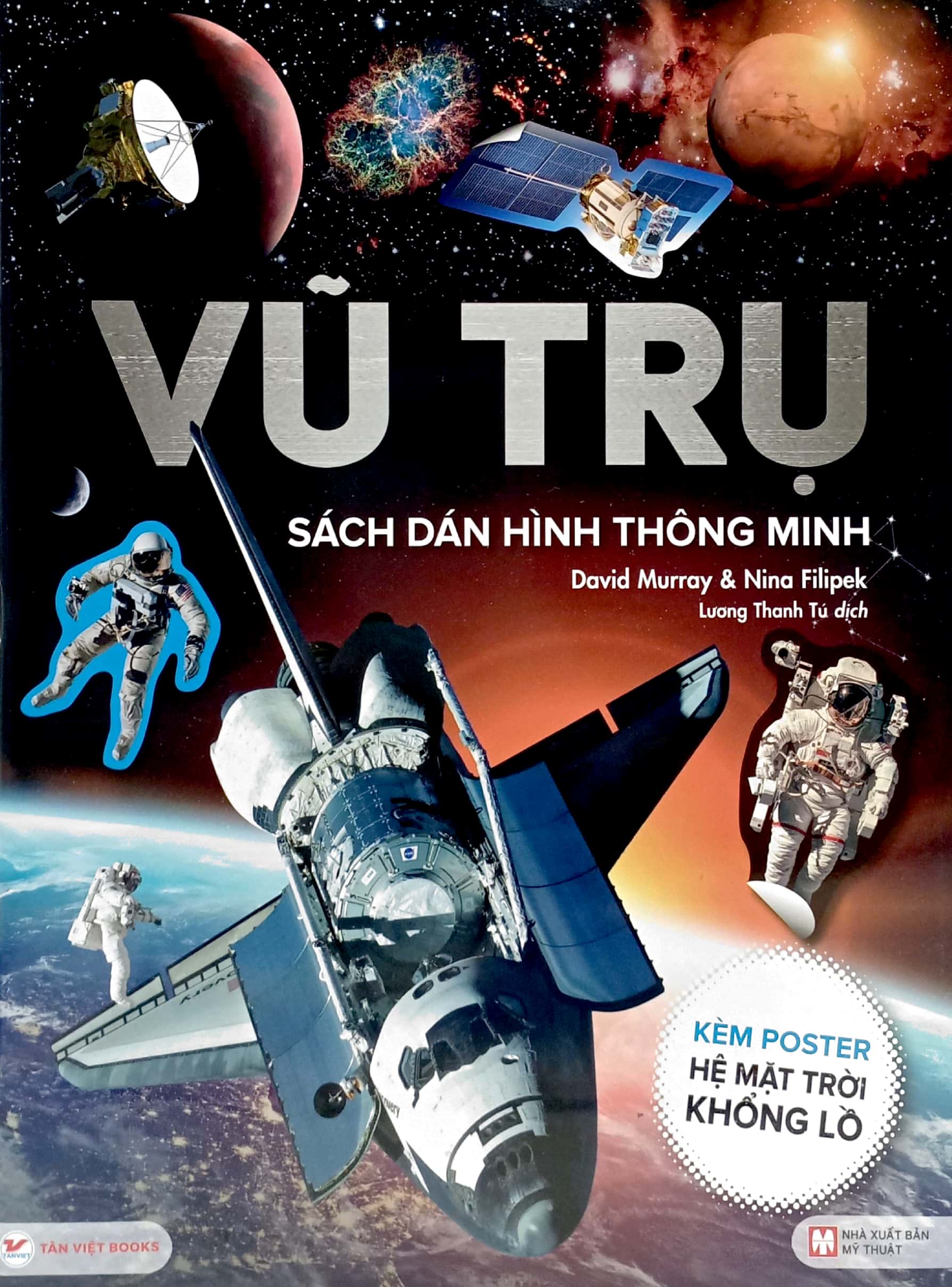 combo bộ sách dán hình thông minh: vũ trụ + quốc kì (bộ 2 cuốn) - Ảnh 2