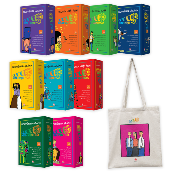 Combo Boxset Kính Vạn Hoa - Bộ Kỉ Niệm 30 Năm: Box 1 - 9 (Bộ 9 Hộp) - Tặng Kèm 9 Sổ Tay Kính Vạn Hoa + 1 Túi Vải Canvas Kính Vạn Hoa