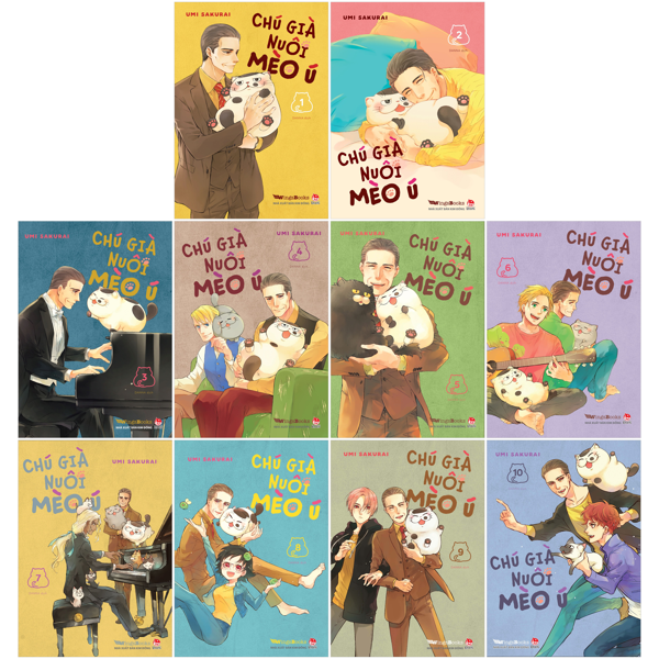 combo manga - chú già nuôi mèo ú: tập 1 - 10 (bộ 10 tập)