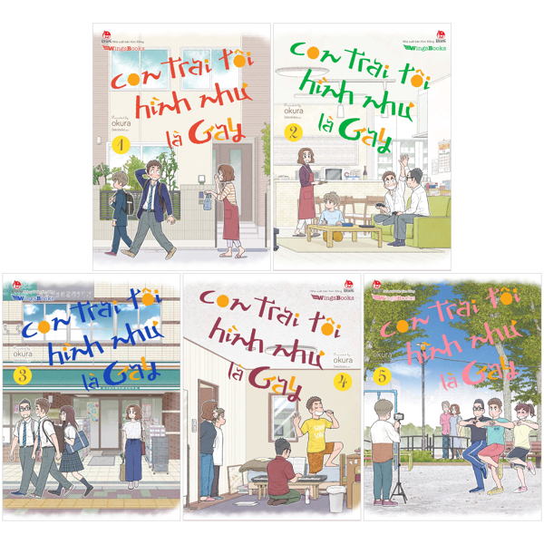 combo manga - con trai tôi hình như là gay: tập 1 - 5 (bộ 5 tập)