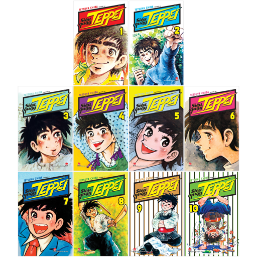 combo manga - siêu quậy teppei: tập 1 - 10 (bộ 10 tập)