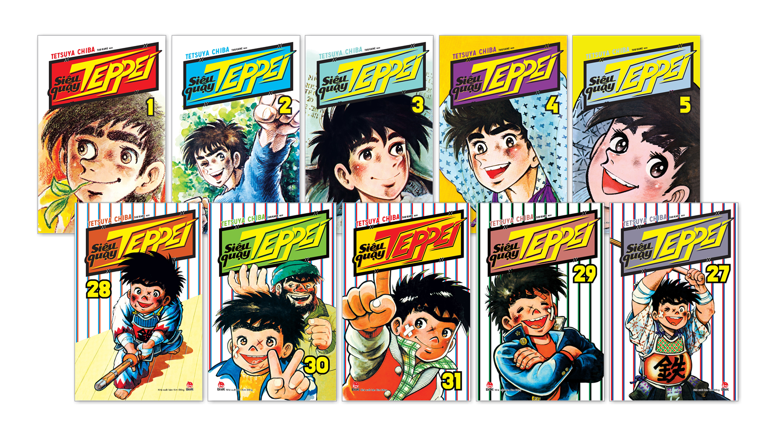 combo manga - siêu quậy teppei: tập 1-31 (tái bản 2024) (bộ 31 tập) - Ảnh 2