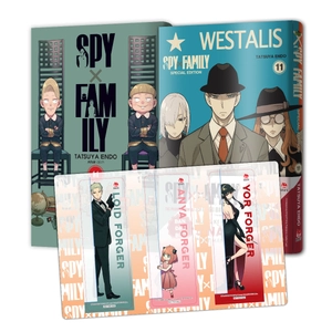 combo manga - spy x family - tập 11 - bản thường + bản đặc biệt - tặng kèm standee pvc + obi + bìa áo pvc + standee acrylic + set bookmark pvc - Ảnh 2