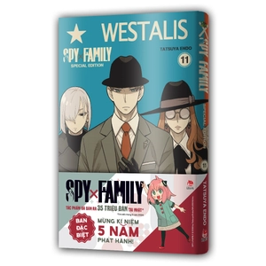 combo manga - spy x family - tập 11 - bản thường + bản đặc biệt - tặng kèm standee pvc + obi + bìa áo pvc + standee acrylic + set bookmark pvc - Ảnh 5