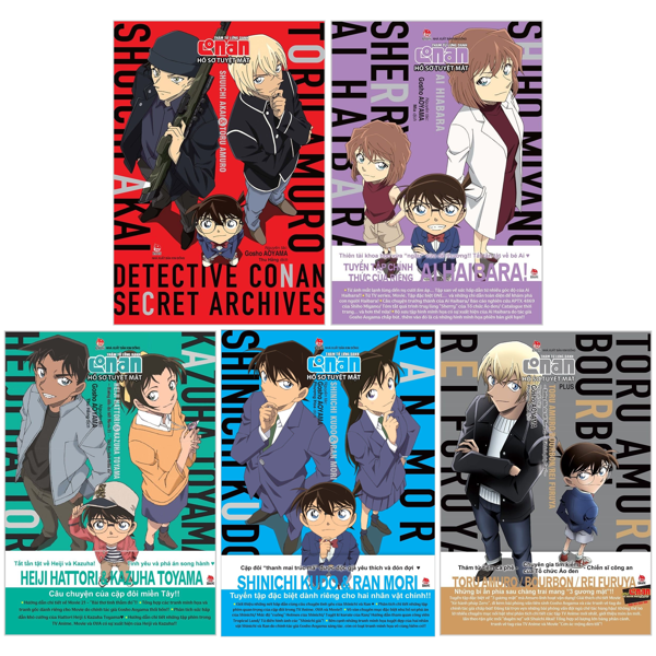 Combo Manga - Thám Tử Lừng Danh Conan - Hồ Sơ Tuyệt Mật (Bộ 5 Cuốn)