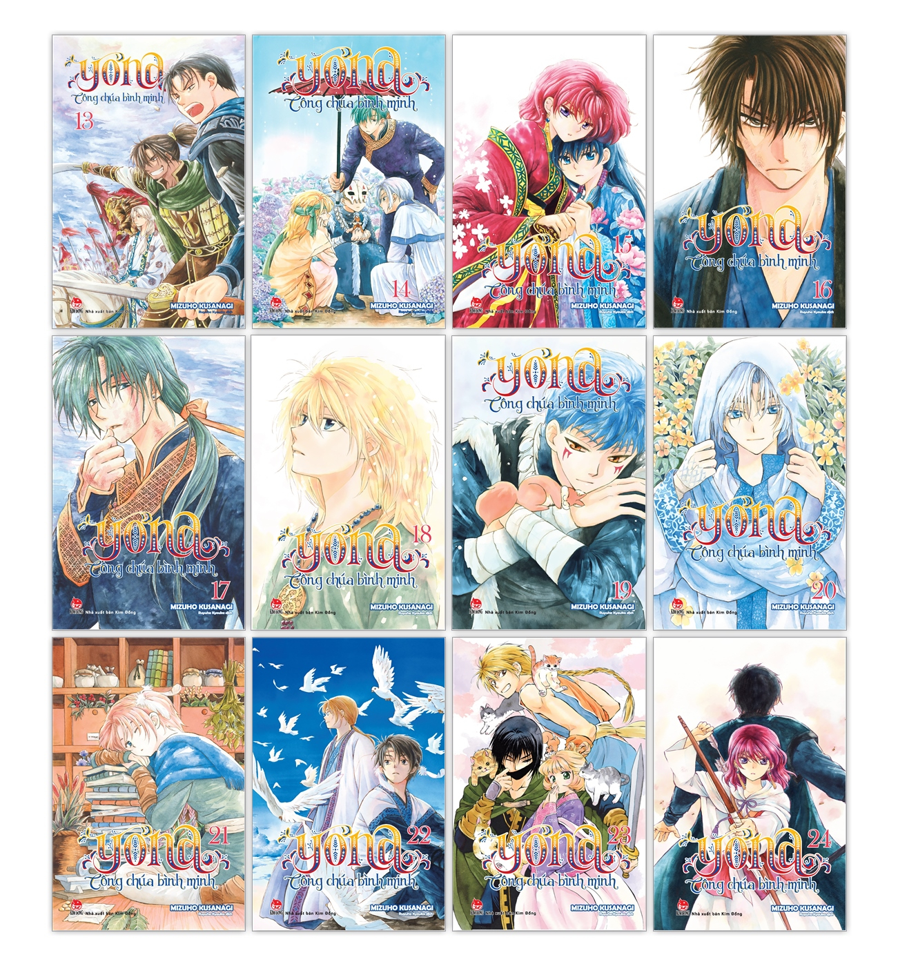 combo manga - yona - công chúa bình minh: tập 13-24 (bộ 12 tập) (tái bản 2024) - Ảnh 2