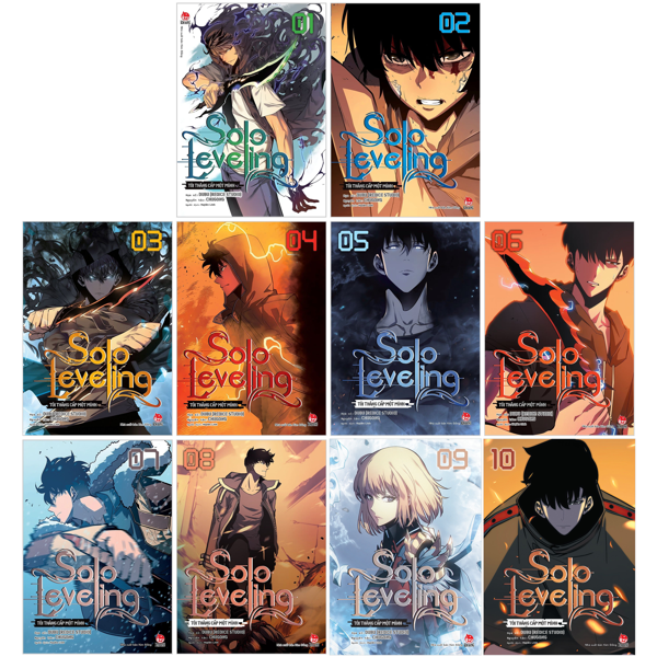 combo manhwa - solo leveling - tôi thăng cấp một mình: tập 1 - 10 (bộ 10 tập)