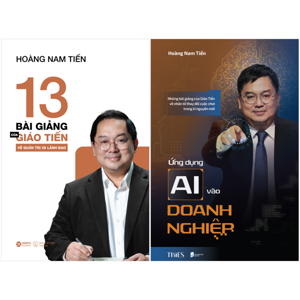 Combo Sách 13 Bài Giảng Của Giáo Tiến Về Quản Trị Và Lãnh Đạo + Ứng Dụng AI Vào Doanh Nghiệp - Những Bài Giảng Của Giáo Tiến Về Nhân Tố Thay Đổi Cuộc Chơi Trong Kỉ Nguyên Mới (Bộ 2 Cuốn)