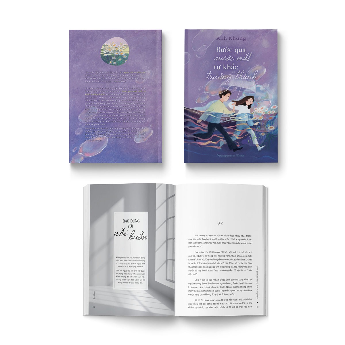 combo sách anh khang - ngày trôi về phía cũ + bước qua nước mắt, tự khắc trưởng thành (bộ 2 cuốn) - tặng kèm sách thả thính chân kinh - Ảnh 8