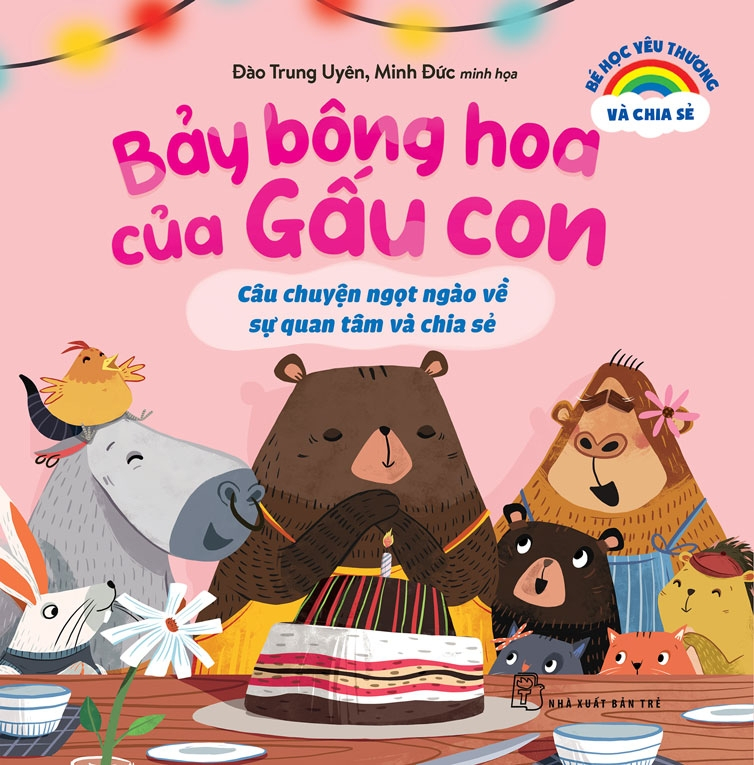 combo sách bé học yêu thương và chia sẻ - ai là siêu sao? + bảy bông hoa của gấu con + cho khủng long chơi với! (bộ 3 cuốn) - Ảnh 3