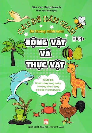 combo sách câu đố dân gian - đồ vật và phương tiện giao thông + động vật và thực vật (dành cho bé từ 3-6 tuổi) (bộ 2 cuốn) - Ảnh 2