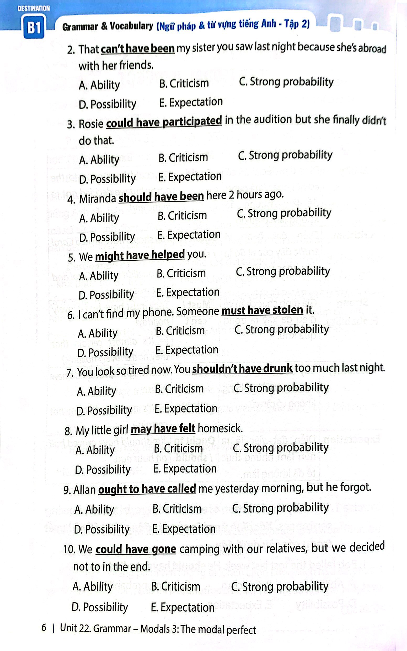 combo sách destination b1 - ngữ pháp và từ vựng tiếng anh (bộ 2 cuốn) - Ảnh 4