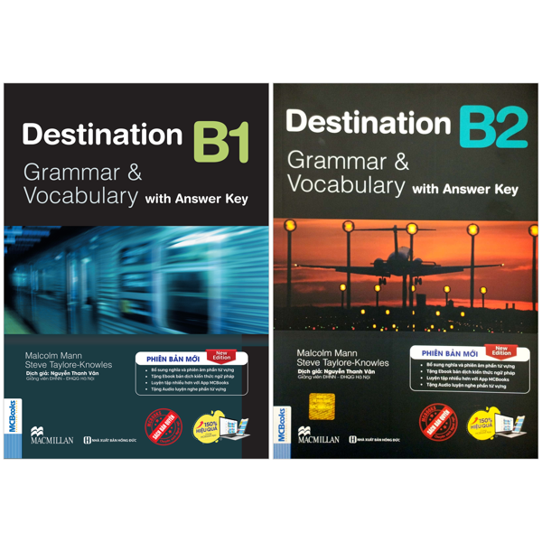 Combo Sách Destination - Grammar And Vocabulary with Answer Key - B1 + B2 (Bộ 2 Cuốn)
