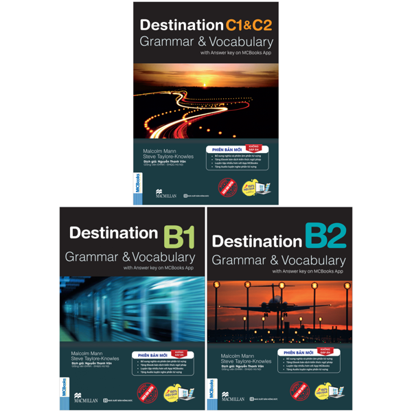 Combo Sách Destination - Grammar And Vocabulary with Answer Key - B1 + B2 + C1 And C2 (Không Đáp Án) (Bộ 3 Cuốn)
