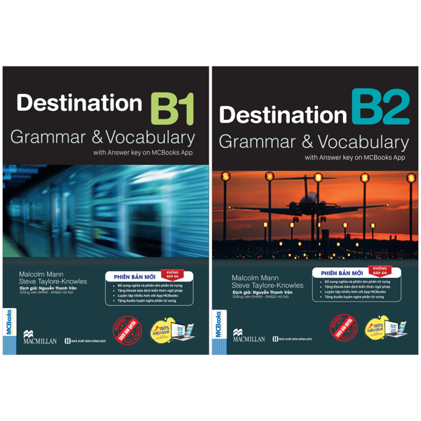 Combo Sách Destination - Grammar And Vocabulary with Answer Key - B1 + B2 (Không Đáp Án) (Bộ 2 Cuốn)