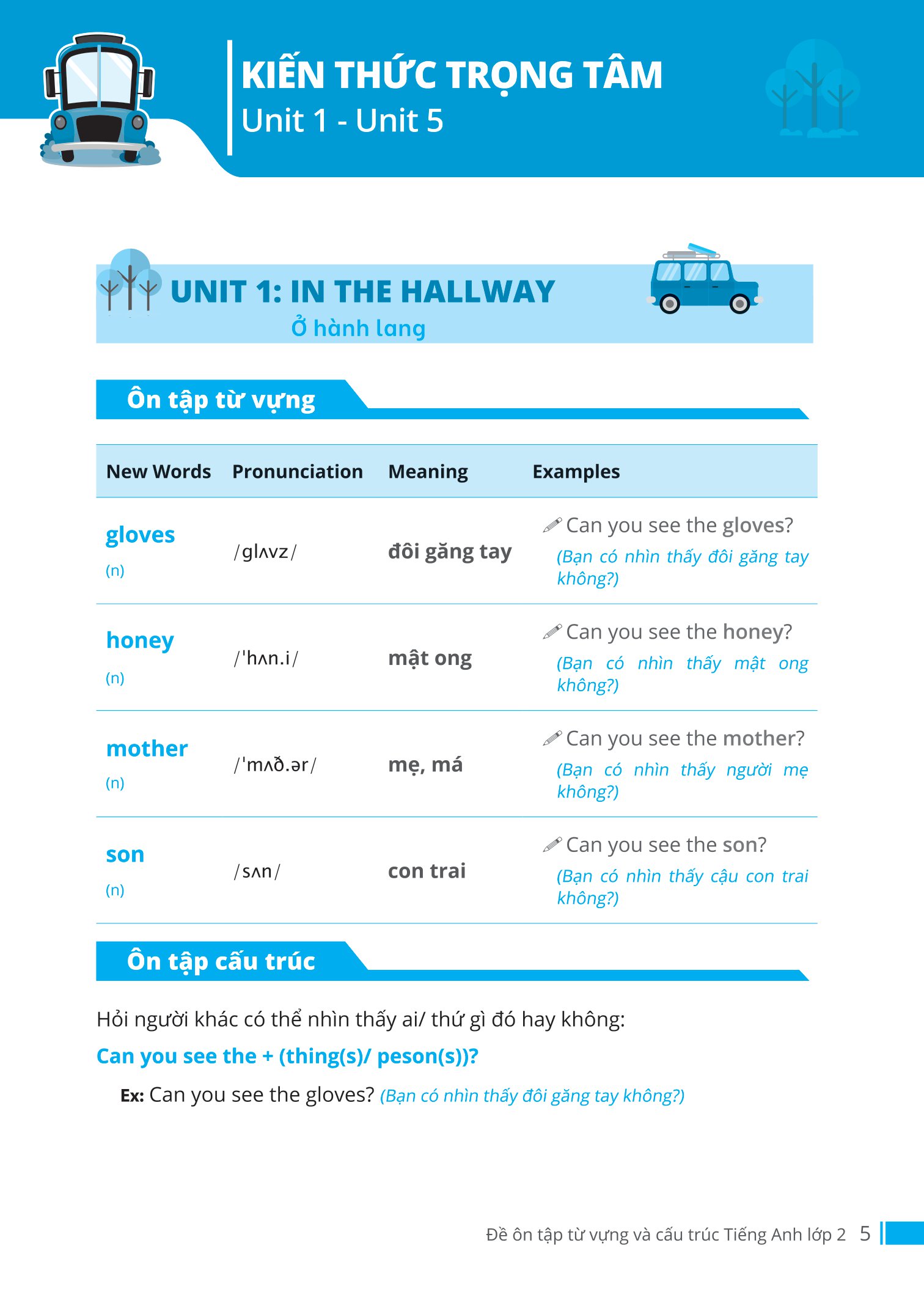 combo sách em học tốt tiếng anh + đề ôn tập từ vựng và cấu trúc tiếng anh lớp 2 (bộ 2 cuốn) - Ảnh 6