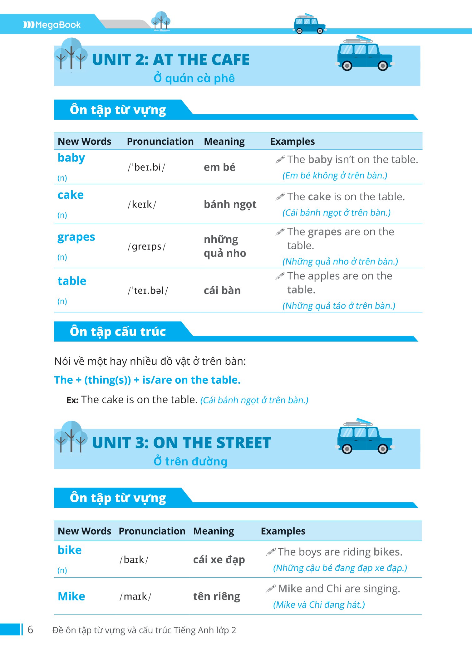 combo sách em học tốt tiếng anh + đề ôn tập từ vựng và cấu trúc tiếng anh lớp 2 (bộ 2 cuốn) - Ảnh 7