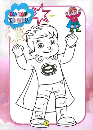 combo sách em tập tô màu - super hero siêu nhân (bộ 4 cuốn) - Ảnh 10