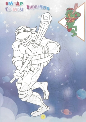 combo sách em tập tô màu - super hero siêu nhân (bộ 4 cuốn) - Ảnh 3