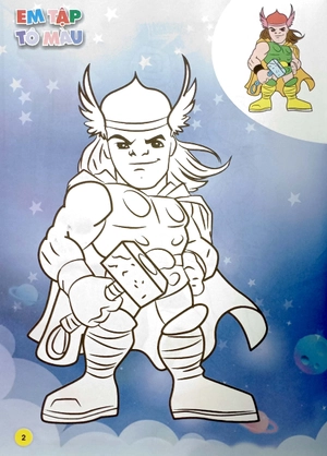 combo sách em tập tô màu - super hero siêu nhân (bộ 4 cuốn) - Ảnh 4