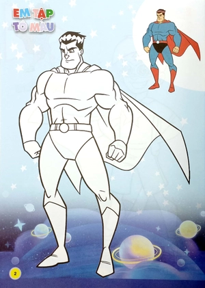 combo sách em tập tô màu - super hero siêu nhân (bộ 4 cuốn) - Ảnh 7