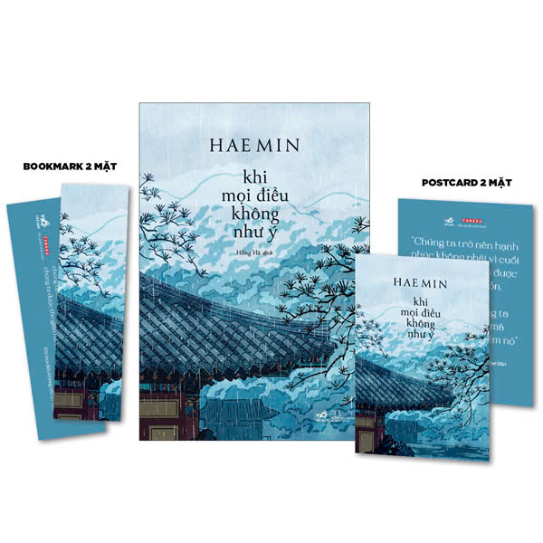 combo sách hae min - yêu những điều không hoàn hảo - bìa cứng + khi mọi điều không như ý - bìa cứng (bộ 2 cuốn) - tặng kèm 2 bookmark + 2 postcard - độc quyền fahasa - Ảnh 3