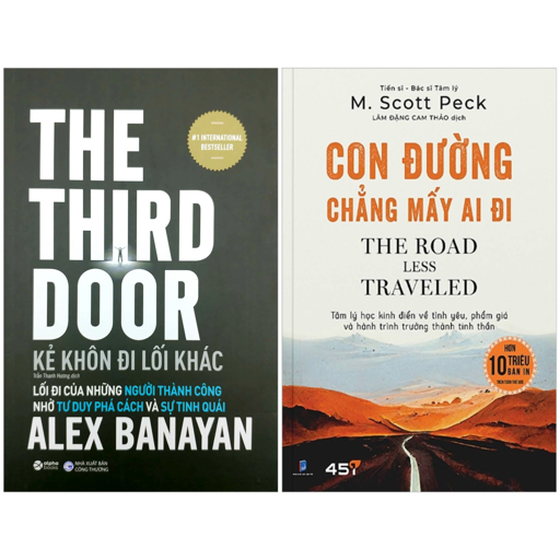 combo sách kẻ khôn đi lối khác - the third door + con đường chẳng mấy ai đi (bộ 2 cuốn)