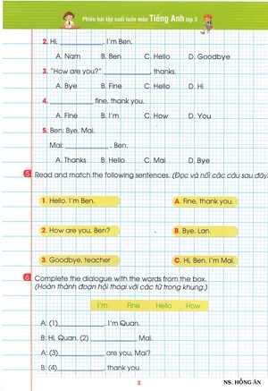 combo sách phiếu bài tập cuối tuần lớp 3 - tiếng anh + toán + tiếng việt (bộ 3 cuốn) - Ảnh 3