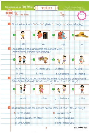 combo sách phiếu bài tập cuối tuần lớp 3 - tiếng anh + toán + tiếng việt (bộ 3 cuốn) - Ảnh 4