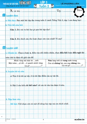 combo sách phiếu bài tập cuối tuần lớp 3 - tiếng anh + toán + tiếng việt (bộ 3 cuốn) - Ảnh 9