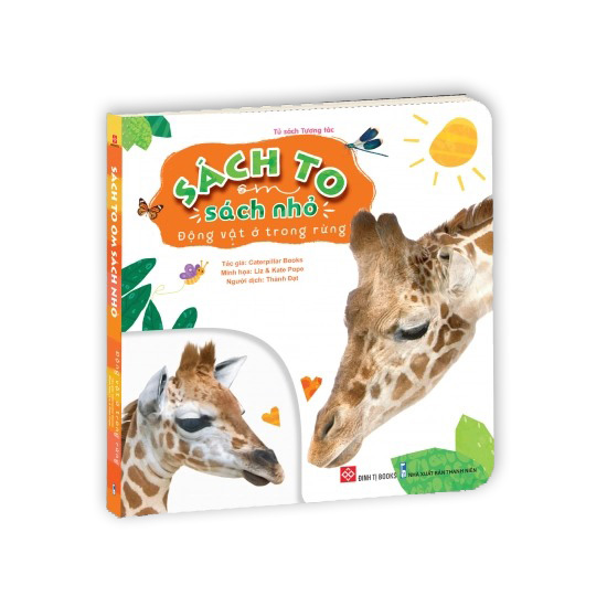 combo sách sách to ôm sách nhỏ - động vật ở nông trại + động vật ở trong rừng (dành cho trẻ từ 0-6 tuổi) (bộ 2 cuốn) - Ảnh 2