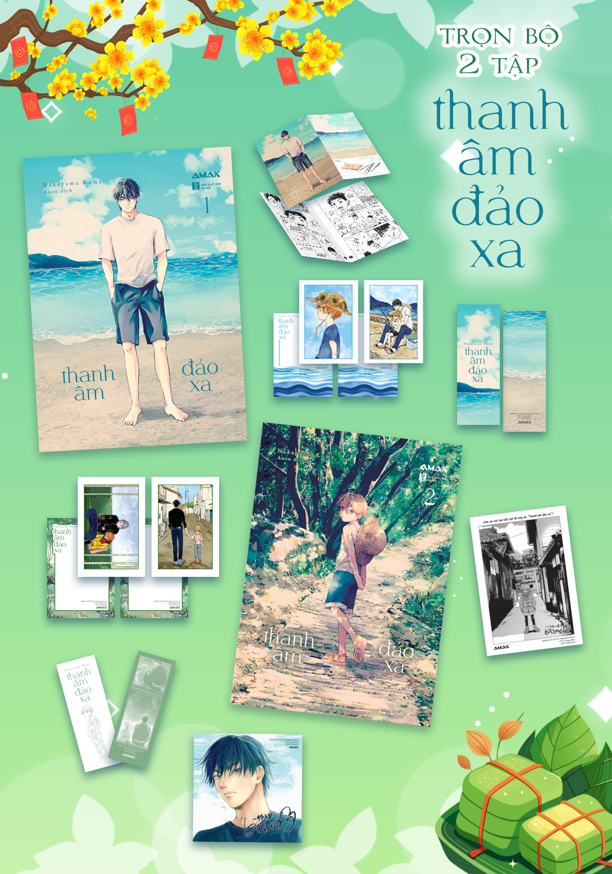 Combo Sách Thanh Âm Đảo Xa - Tập 1 + Tập 2 (Bộ 2 Tập) - Tặng Kèm 2 Bookmark Hai Mặt + 4 Postcard Hai Mặt + 1 Leaflet + 1 Bonus Page - Ảnh 2