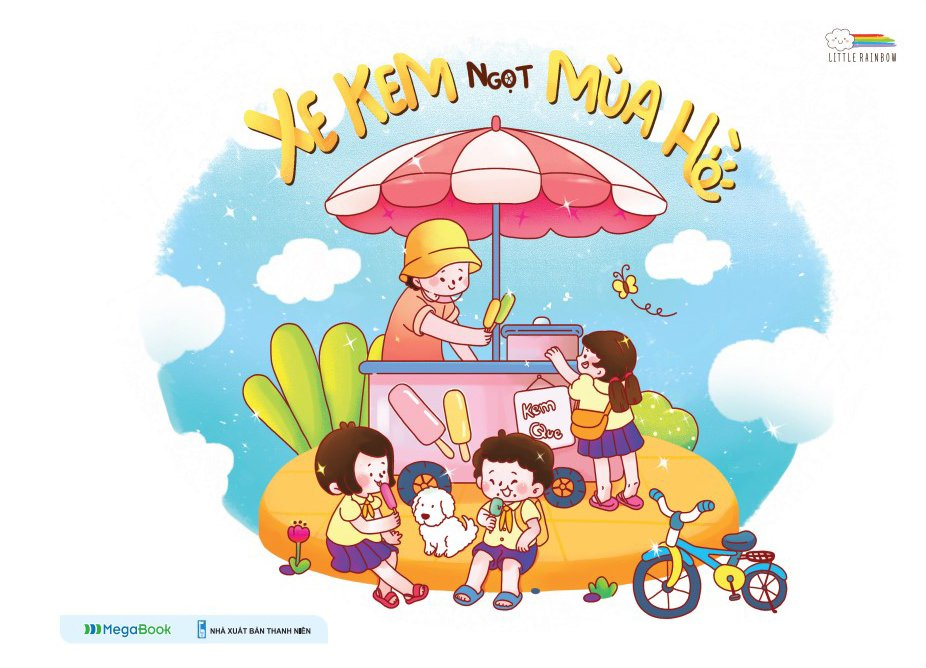 combo sách tô màu góc nhỏ có nắng + xe kem ngọt mùa hè + capy và những người bạn (bộ 3 cuốn) - Ảnh 2