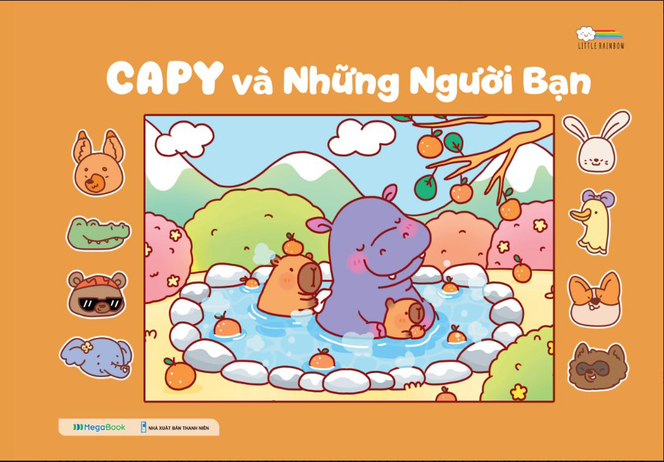 combo sách tô màu góc nhỏ có nắng + xe kem ngọt mùa hè + capy và những người bạn (bộ 3 cuốn) - Ảnh 3