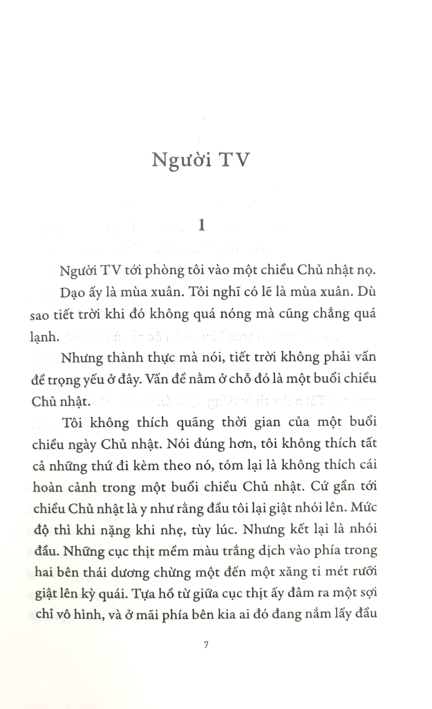 combo sách truyện ngắn của tác giả haruki murakami - sau động đất + những chuyện lạ ở tokyo + người tv (bộ 3 cuốn) - Ảnh 11