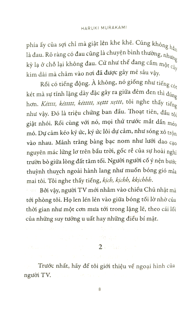 combo sách truyện ngắn của tác giả haruki murakami - sau động đất + những chuyện lạ ở tokyo + người tv (bộ 3 cuốn) - Ảnh 13