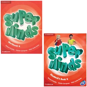 combo super minds 4: student's book + workbook