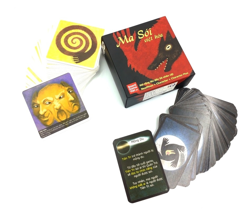 combo vòng quanh thế giới board game - sách độc quyền fahasa + thẻ bài ma sói character việt hóa - Ảnh 9
